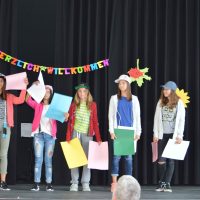 Begrüßung durch 7a/e - Höchst Sportlich