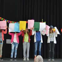 Begrüßung durch 7a/e - Höchst Sportlich