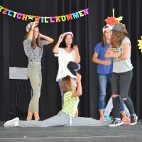 Begrüßung durch 7a/e - Höchst Sportlich