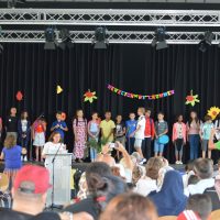 Die Fünftklässsler werden einzeln aufgerufen