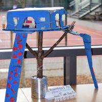 Baumhäuser - eine Ausstellung der Klasse 7