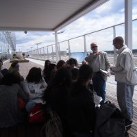 Frankreichaustausch 2017 Frankfurt: Im Gespräch mit dem Flughafenausbaugegner Dirk Treber