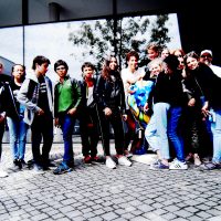 Frankreichaustausch 2017 Frankfurt: Gruppenbild mit den französischen Austauschpartnern im Frankfurter Zoo