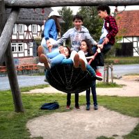 Frankreichaustausch 2017 Frankfurt/Neu Anspach: Gemeinsame Zeit im Hessenpark (2)